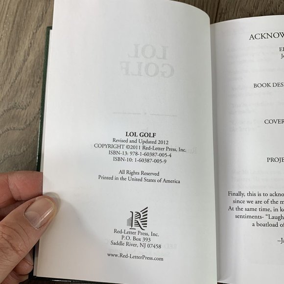 The Love of Golf HCDJ & LOL Golf HC Anecdotes History Jokes & Quotes lot of 2 HC - Picture 8 of 11